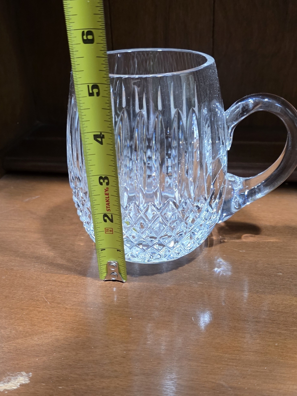 Galway, Irish Crystal Beer Mug Clear